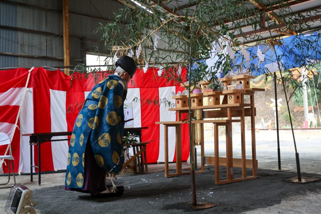 今日は災害復旧祈願祭